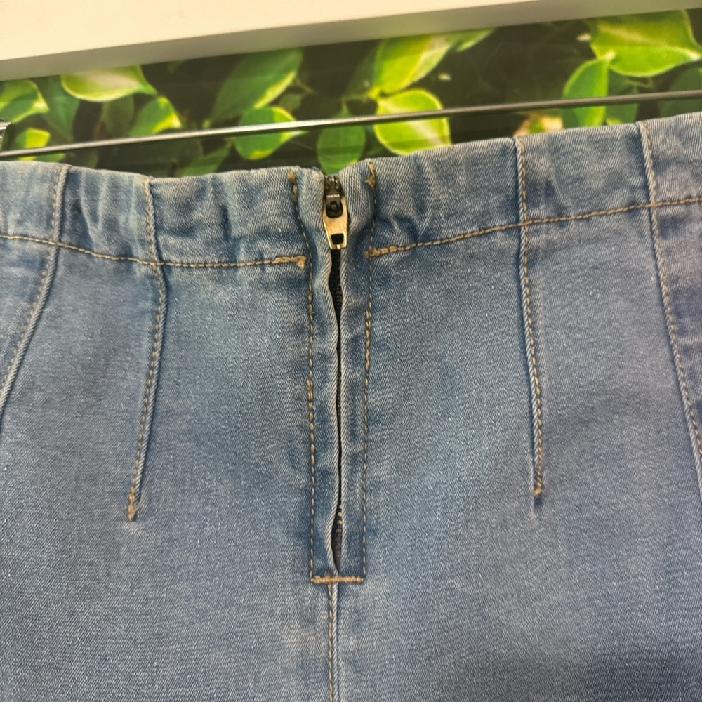 Forever 21 Blue Mini Pencil Skirt Casual - Picture 4 of 5